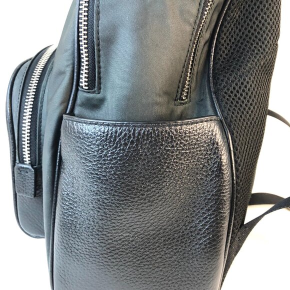 Authentic Coach Court Backpack in Black Nylon & Refined Pebble Leather AUTHENTIC - Picture 5 of 16